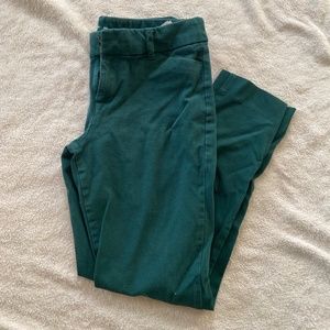 Green pixie pants